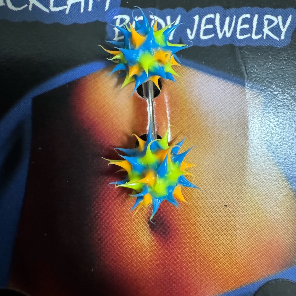 Vibrant Spiked Earrings